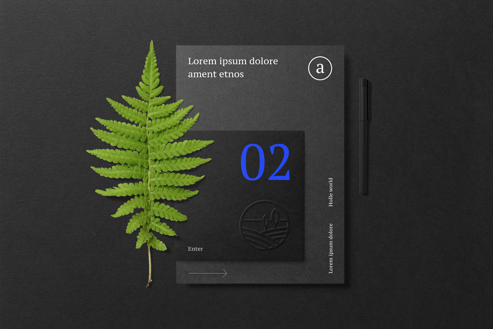 Floral Mockups Folder Psd