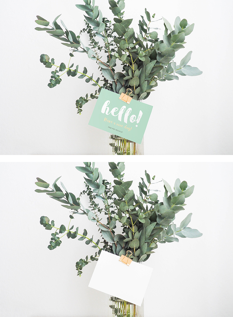 Greeting Card PSD Mockup