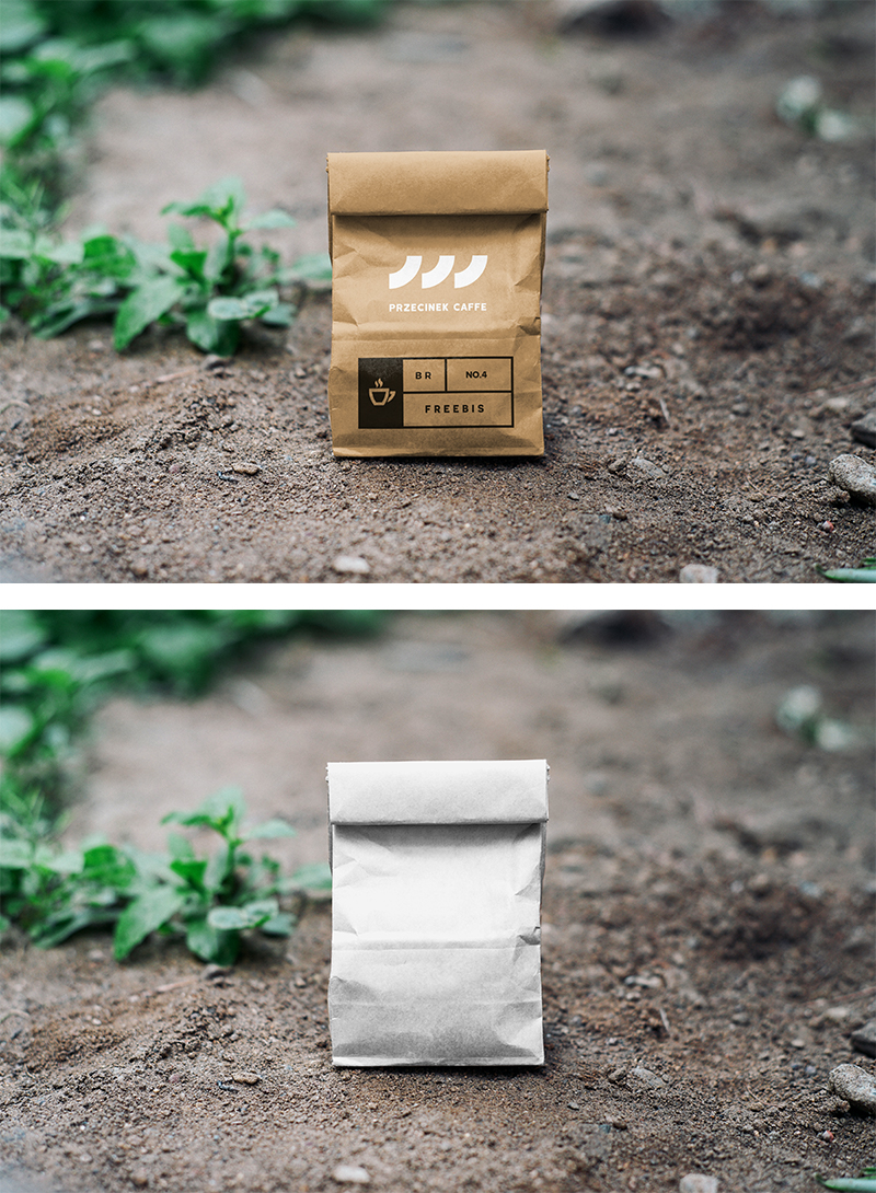 Kraft Paper Bag Mockup