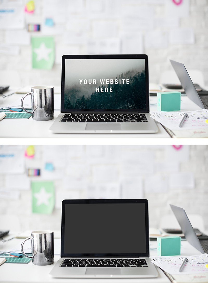 MacBook PSD Mockup