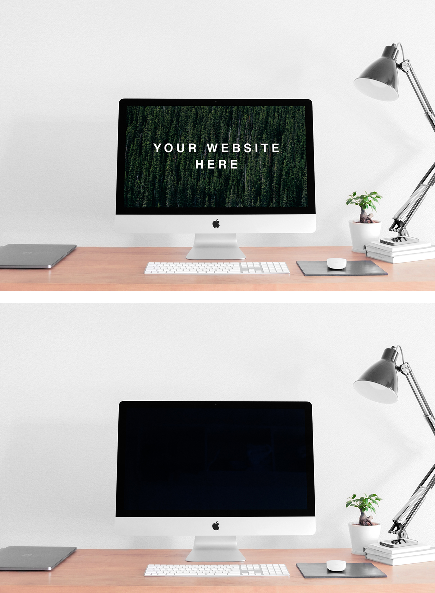 iMac on Desk Mockup