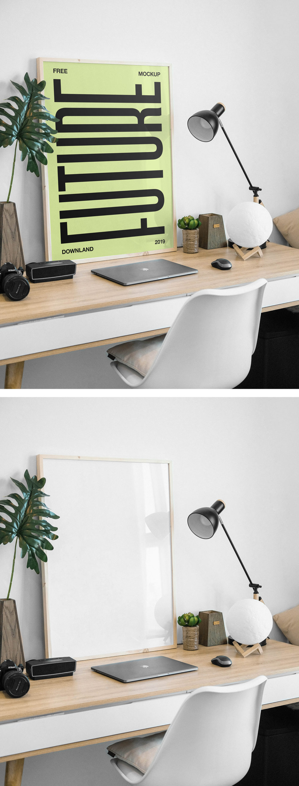 Picture Frame on Desk Mockup — Mr.Mockup Graphic Design Freebies