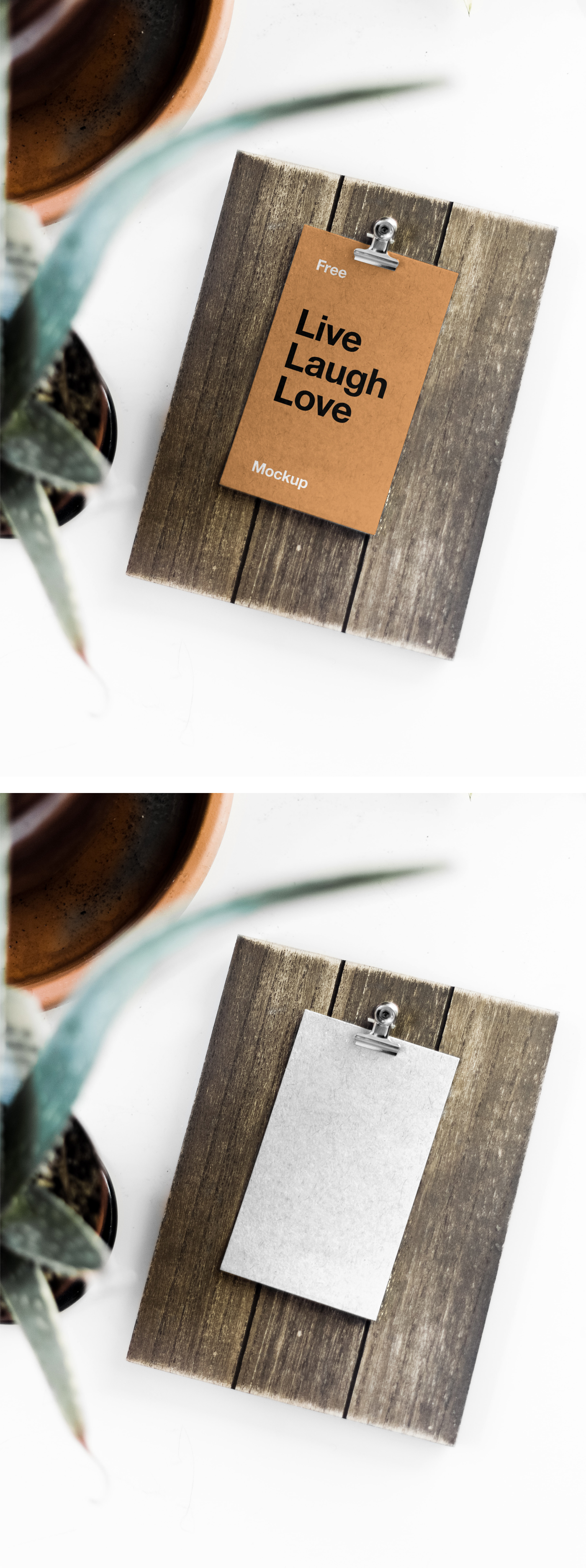 Card on Board Mockup