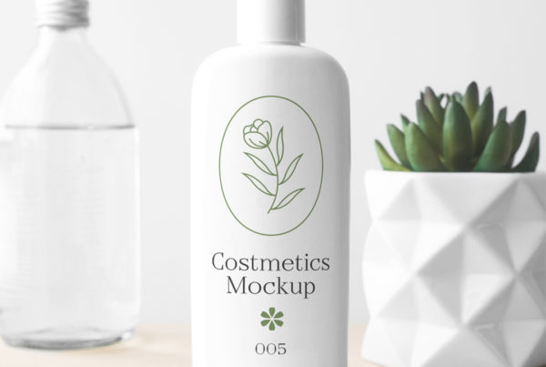 Cosmetics Bottle PSD Mockup
