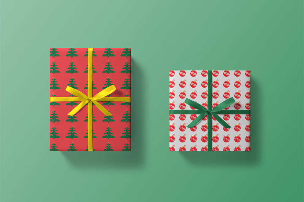 Christmas Box Mockup