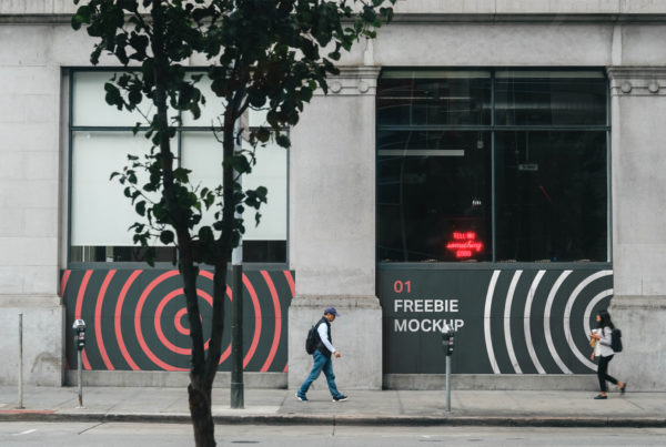 Store Front Wall Mockup