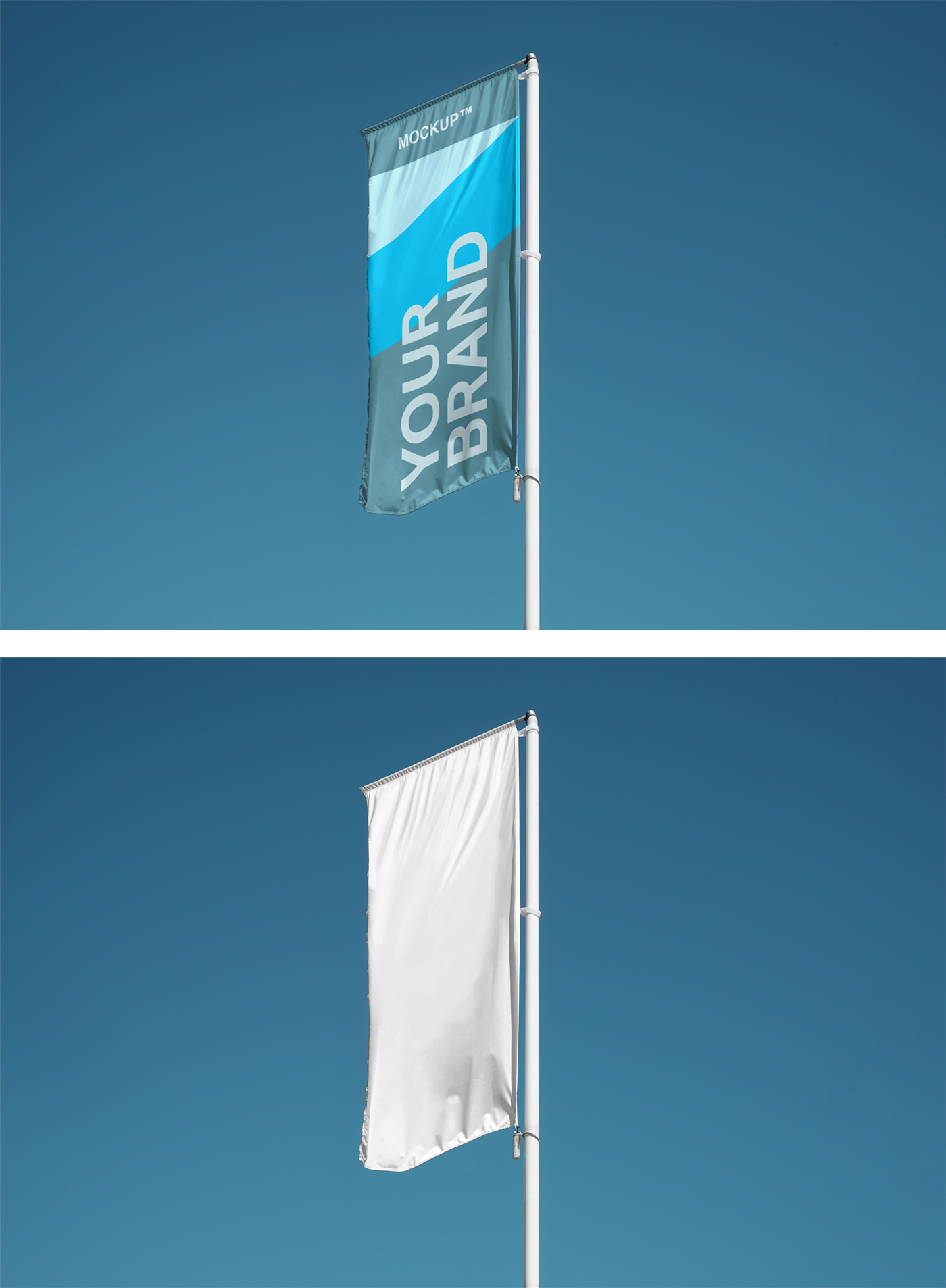 Flag PSD Mockup