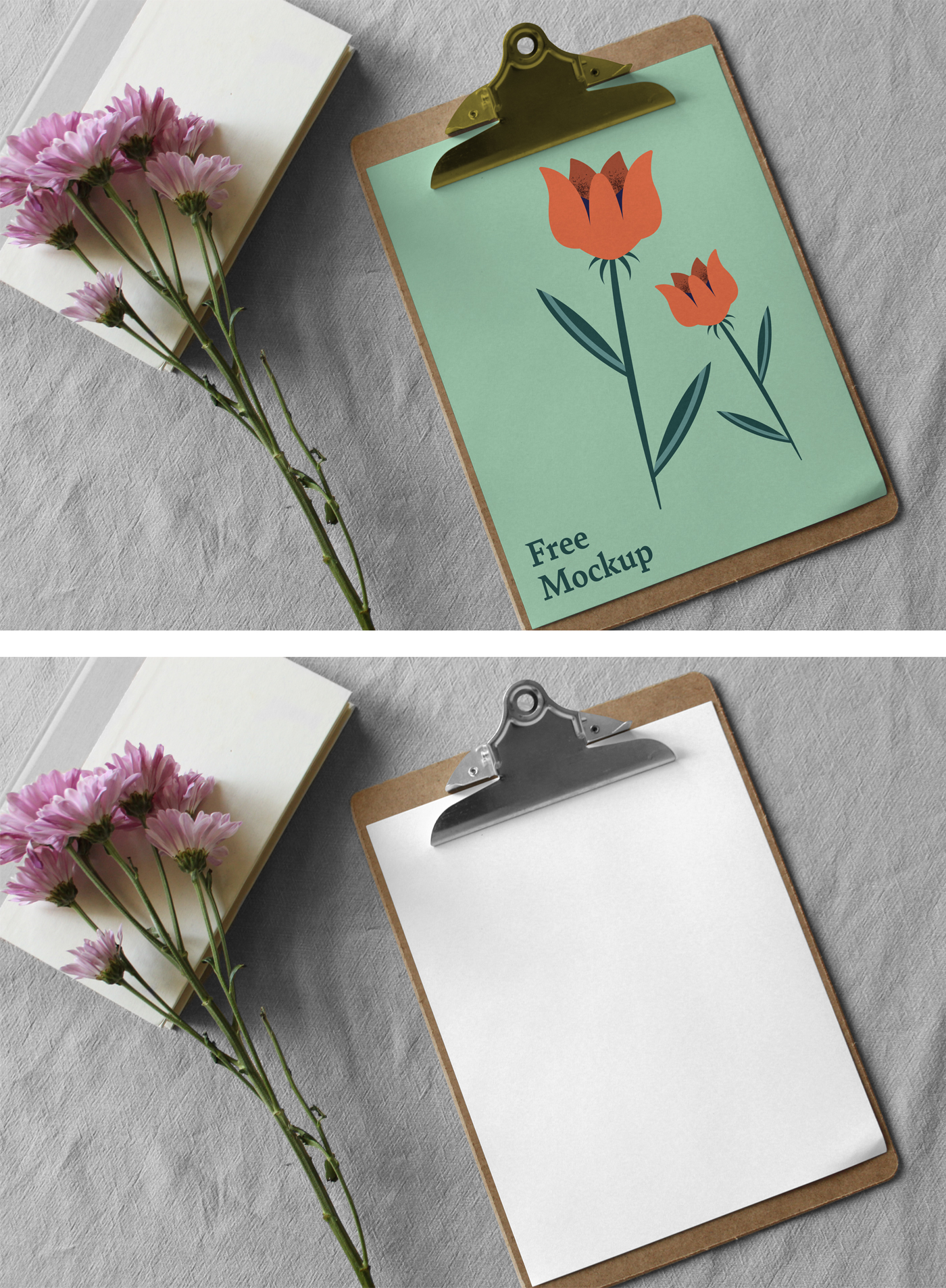 Paper Clipboard Mockup