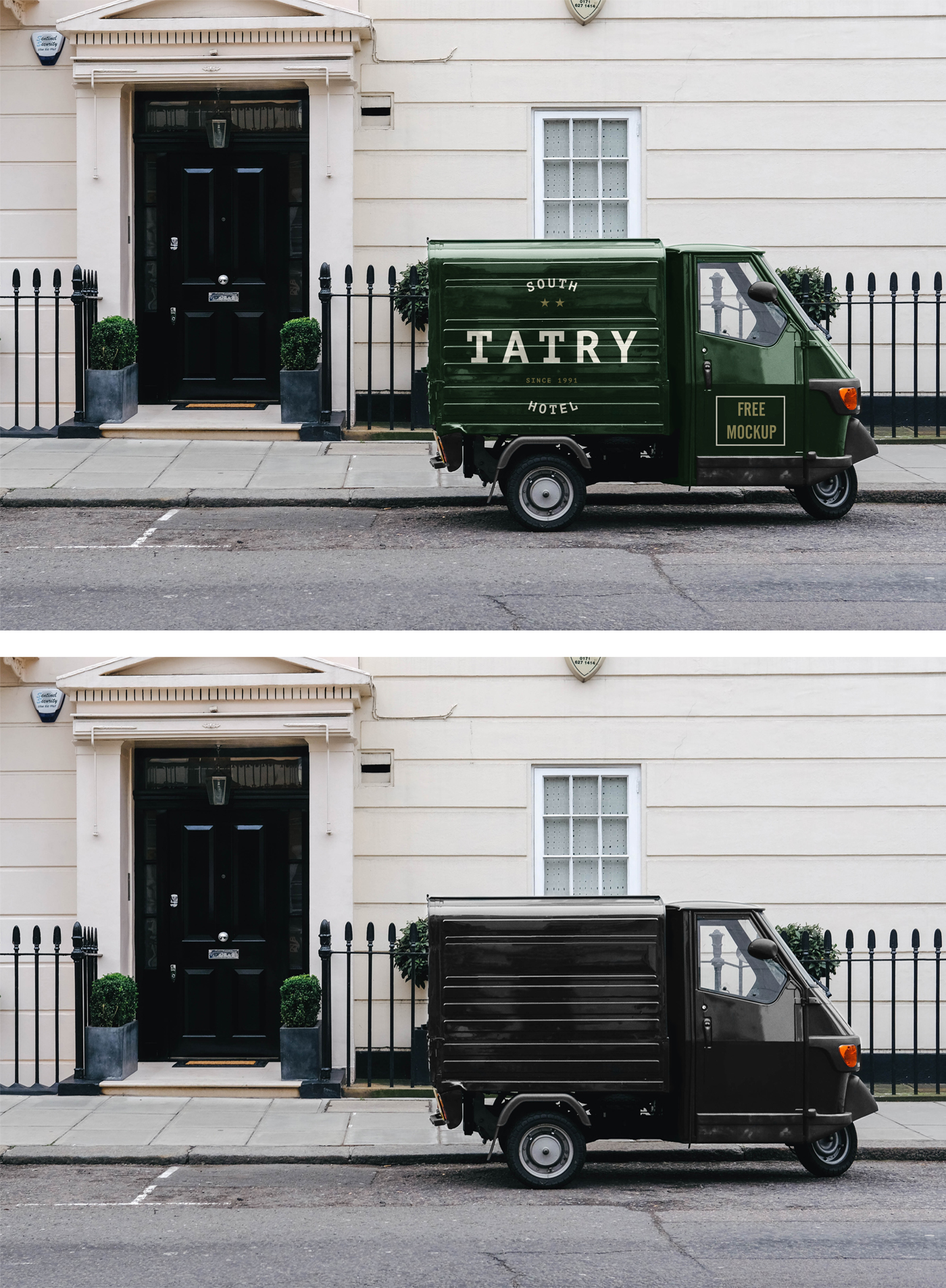 Piaggio Truck Mockup