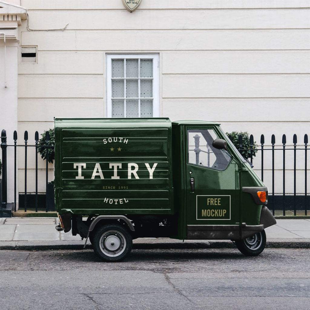 Piaggio Truck Mockup