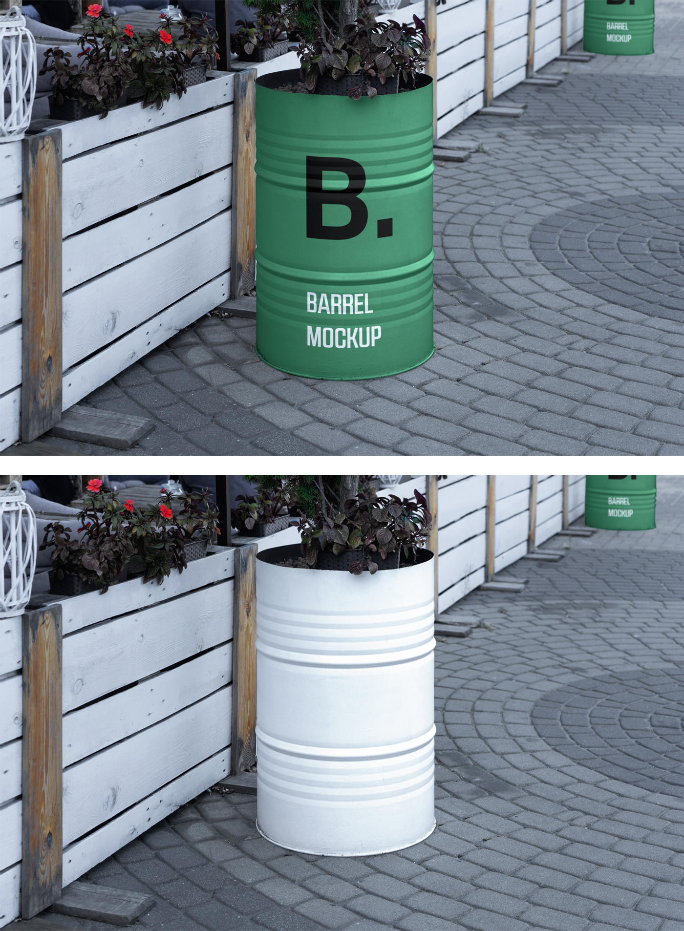 Barrel Mockup