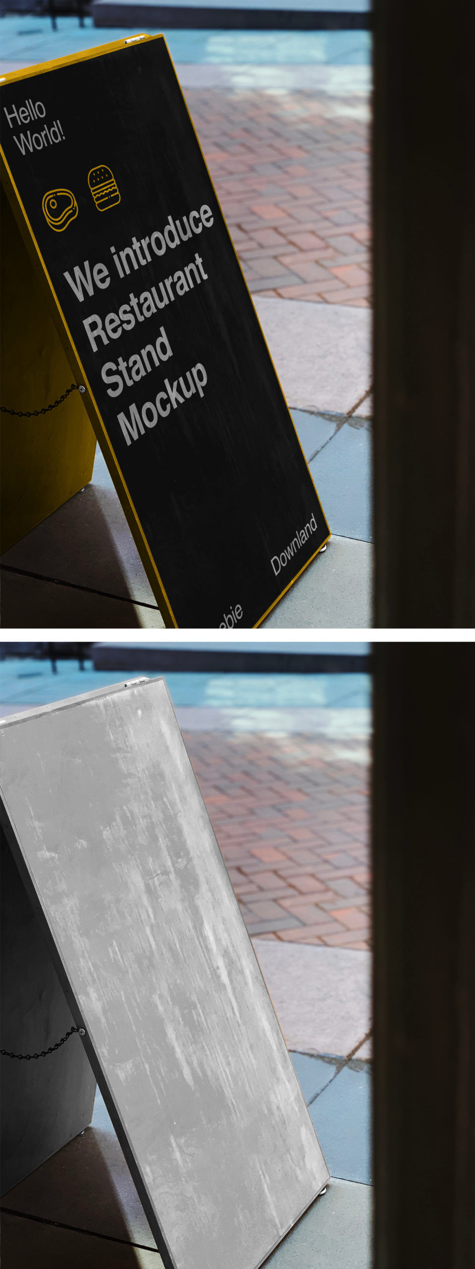 Restaurant Stand PSD Mockup