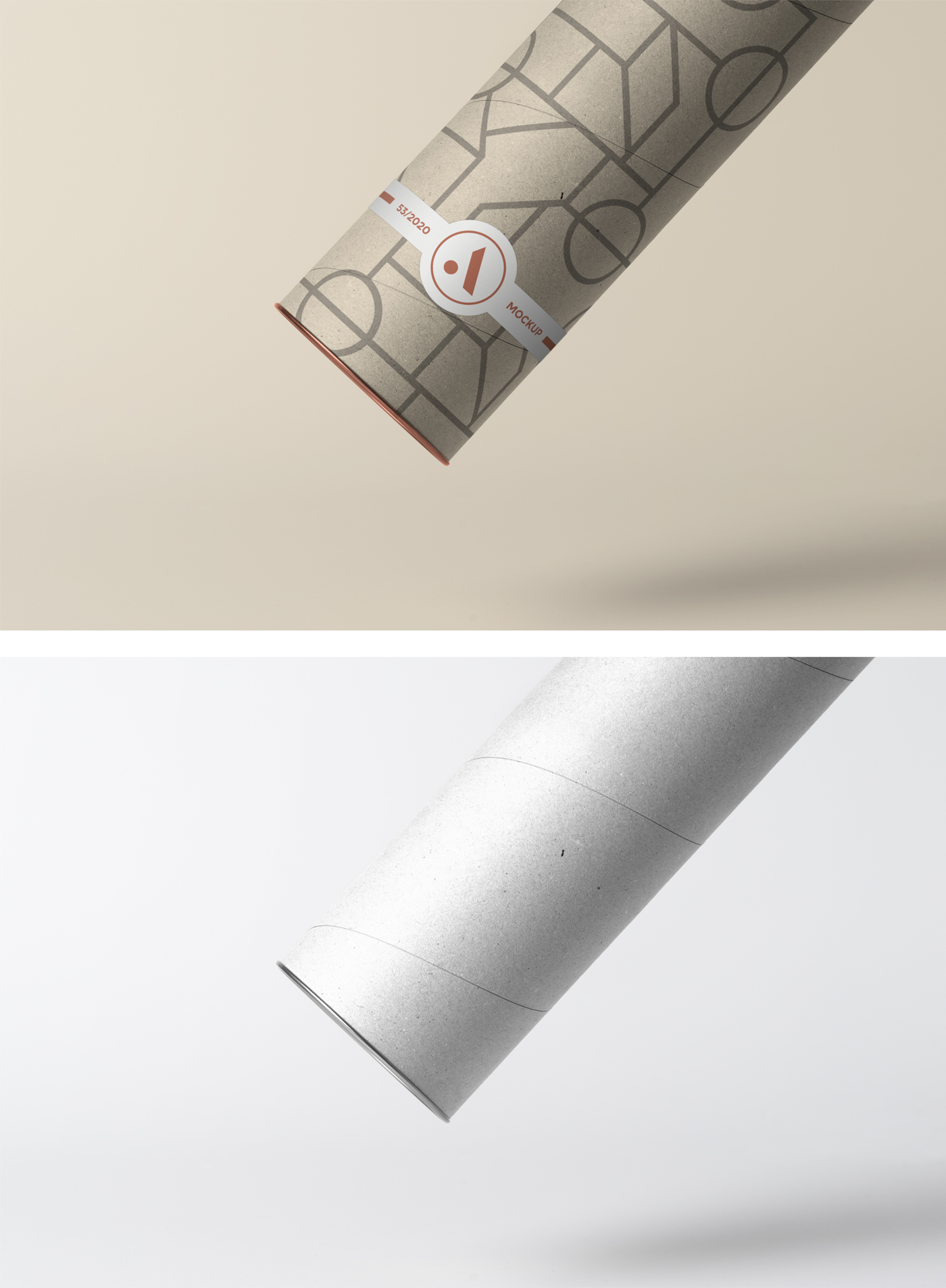 Tube with Label Mockup