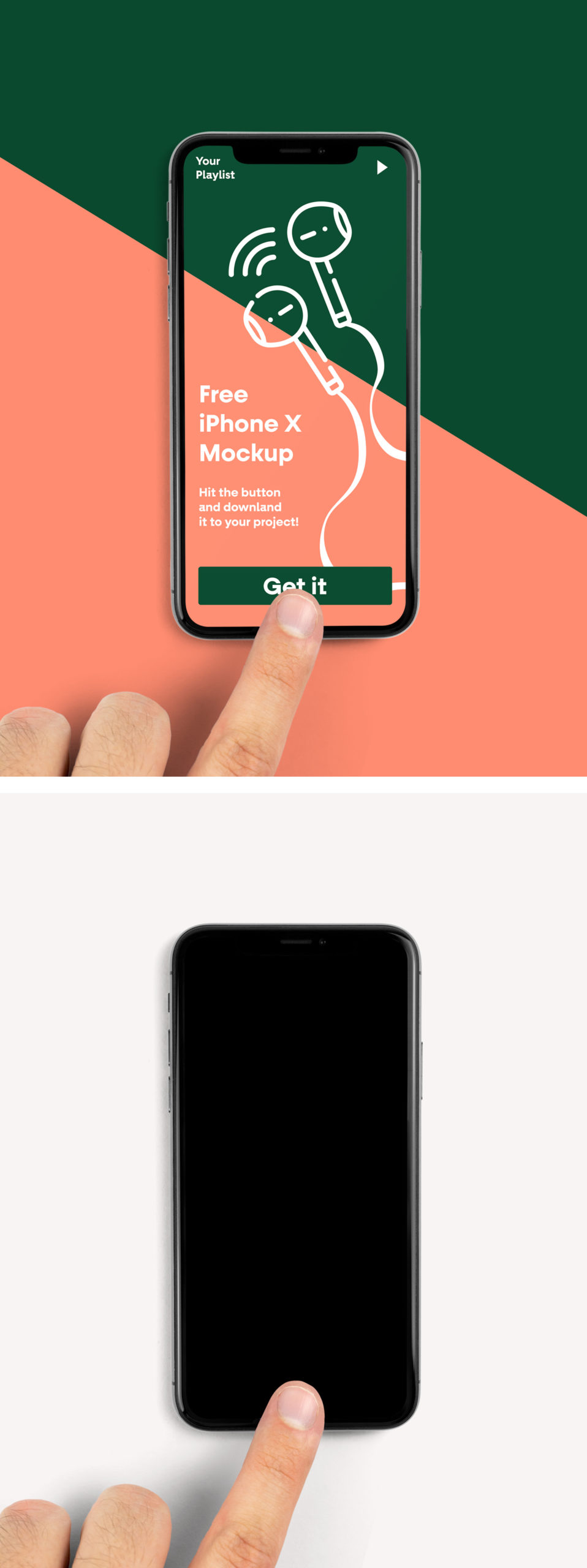 iPhone X PSD Mockup