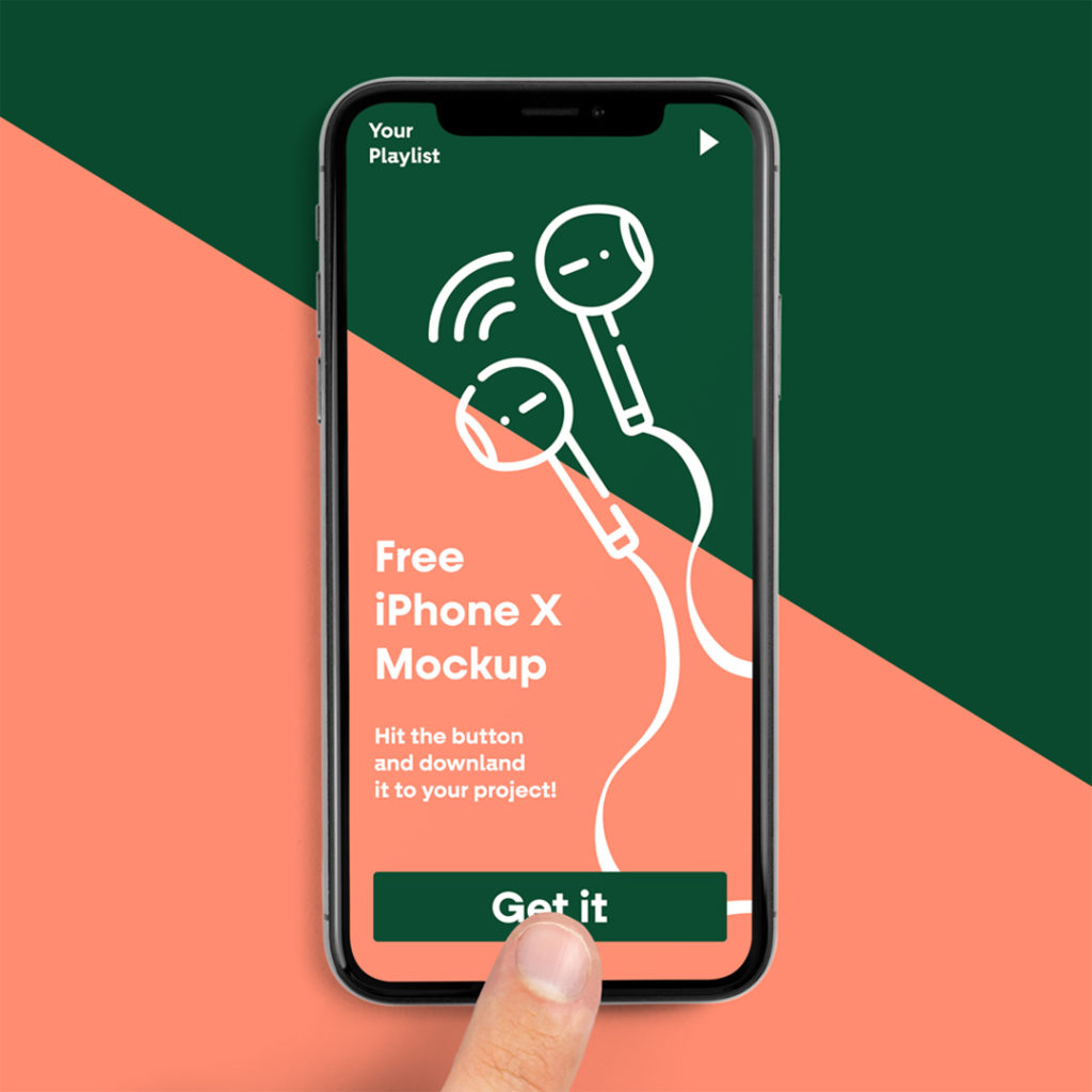 iPhone X PSD Mockup