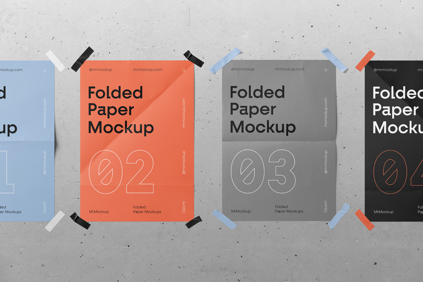 Folded Paper Mockups