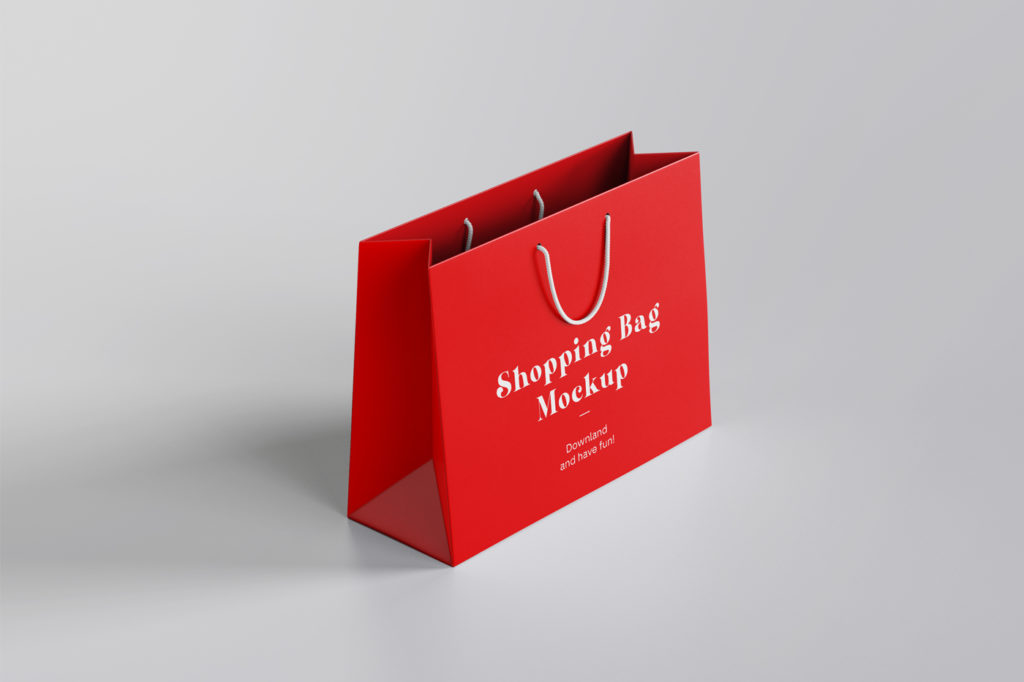 Paper Shopping Bag Mockup
