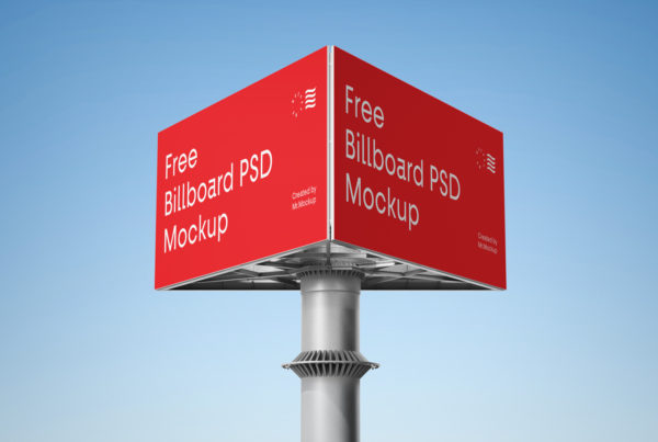 Triple Billboard Mockup