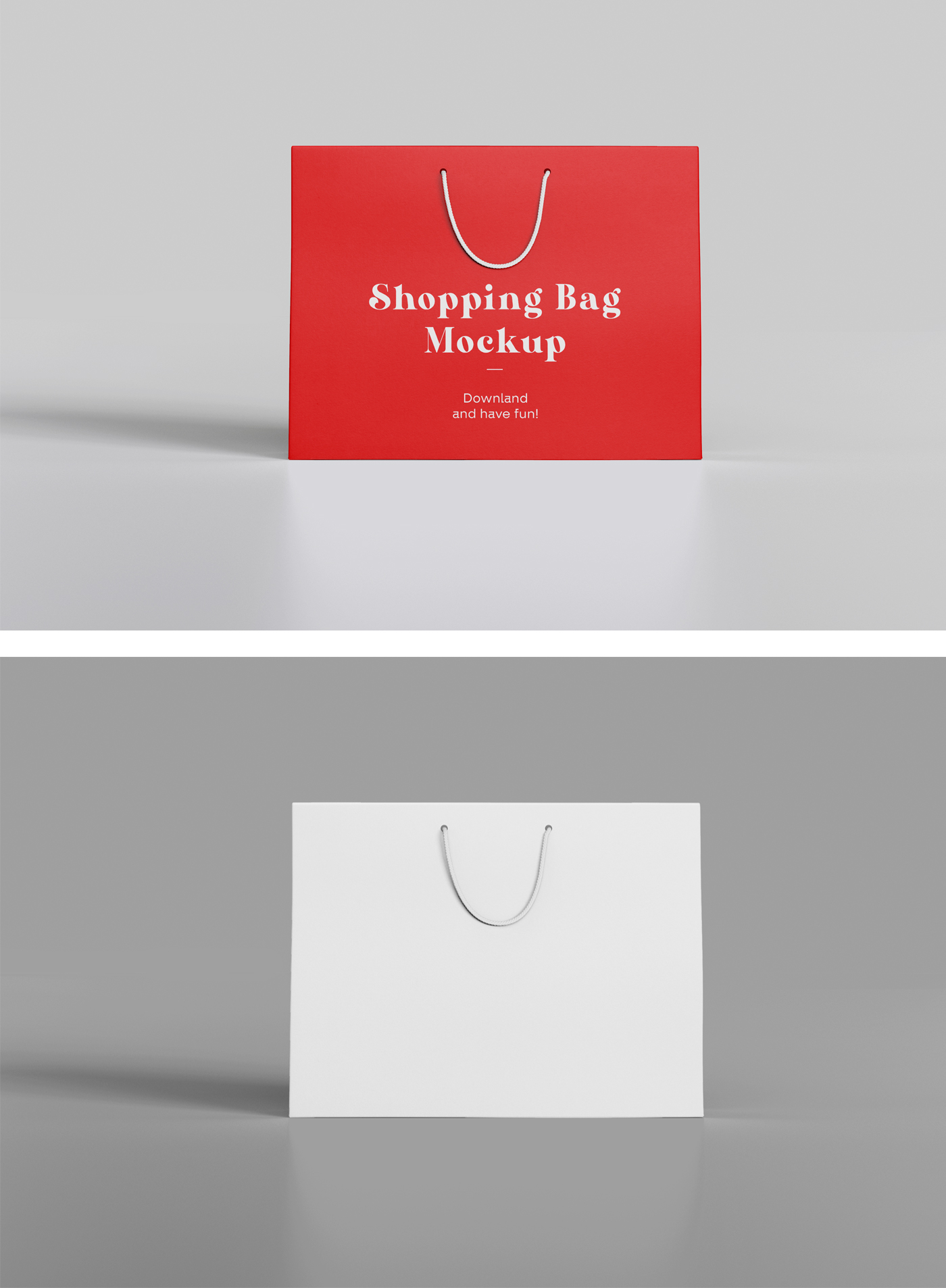 Front Shopping Bag Mockup