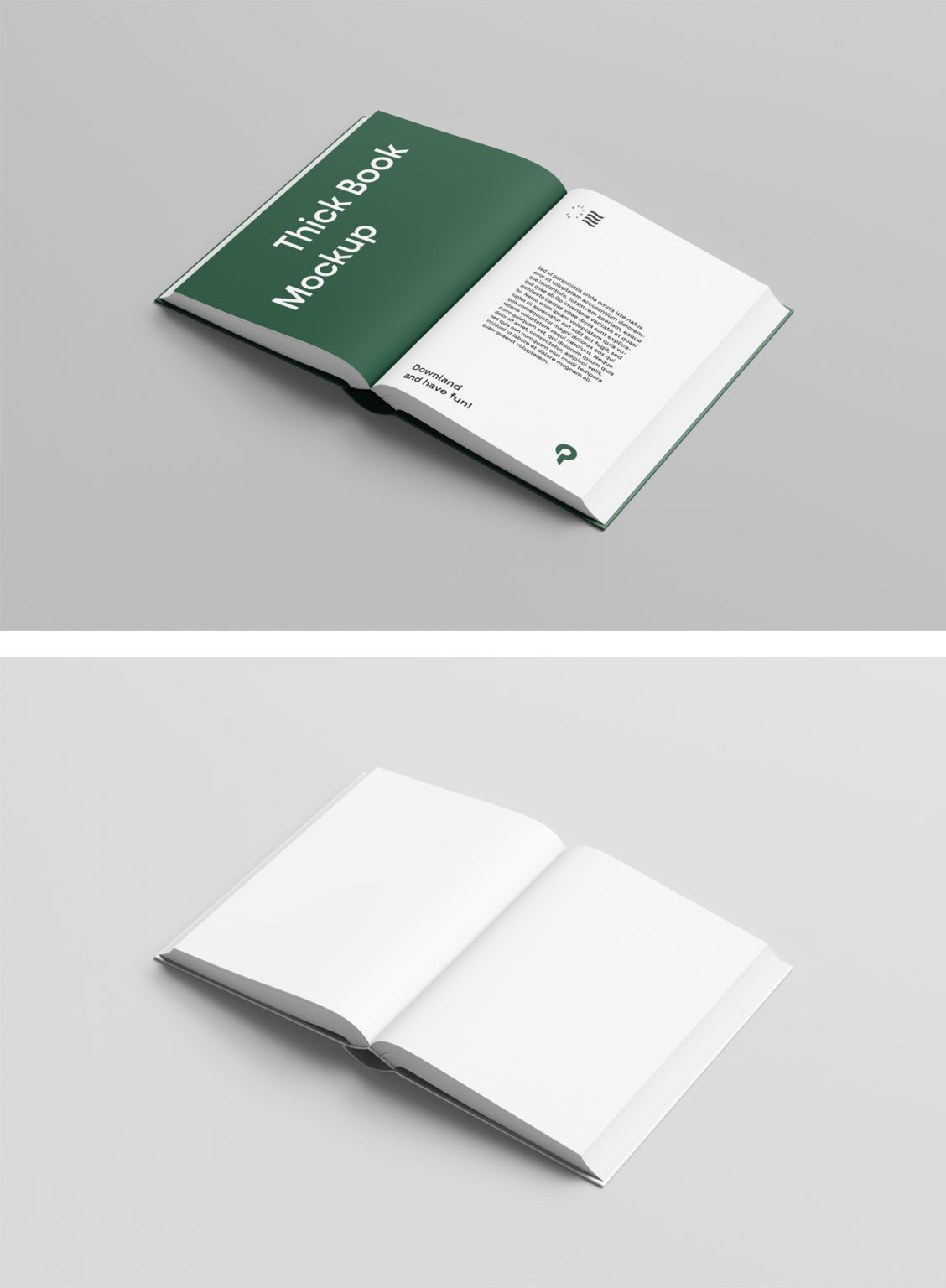 Hard Cover Open Book Mockup — MrMockup | Graphic Design Freebies