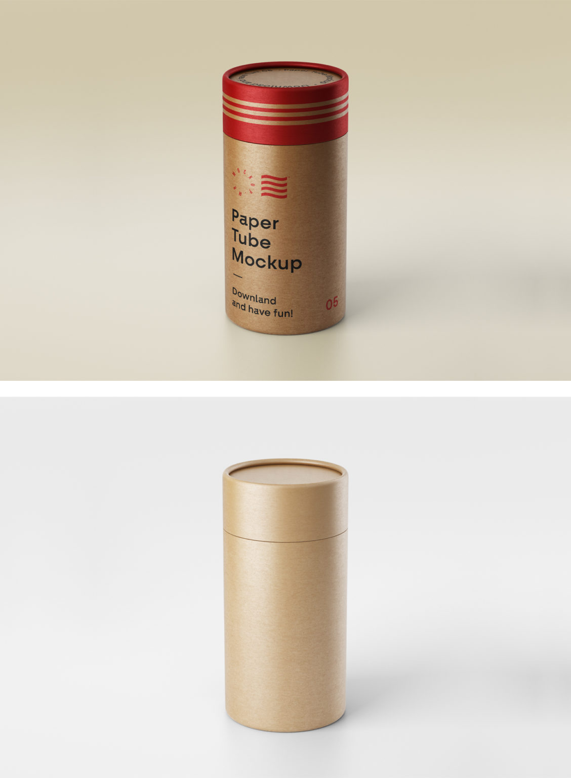 Paper Tube Mockup — Mr.Mockup | Graphic Design Freebies