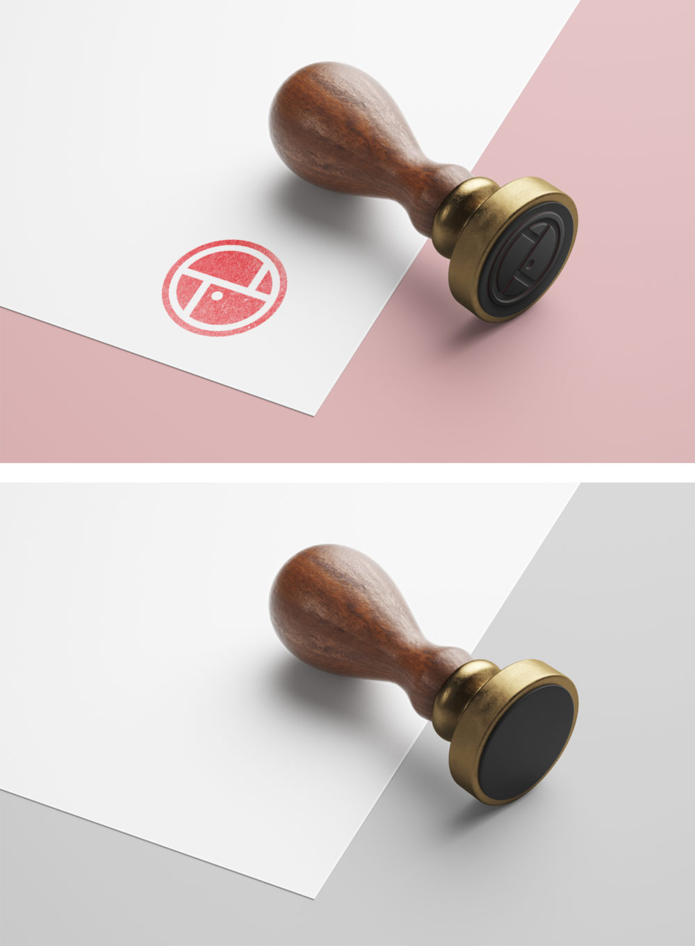 Wooden Stamp Mockup — Mr.Mockup Graphic Design Freebies