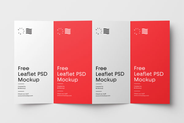 4-Fold Brochure Mockup