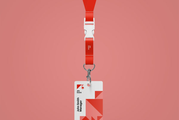 Hanging ID Card Mockup