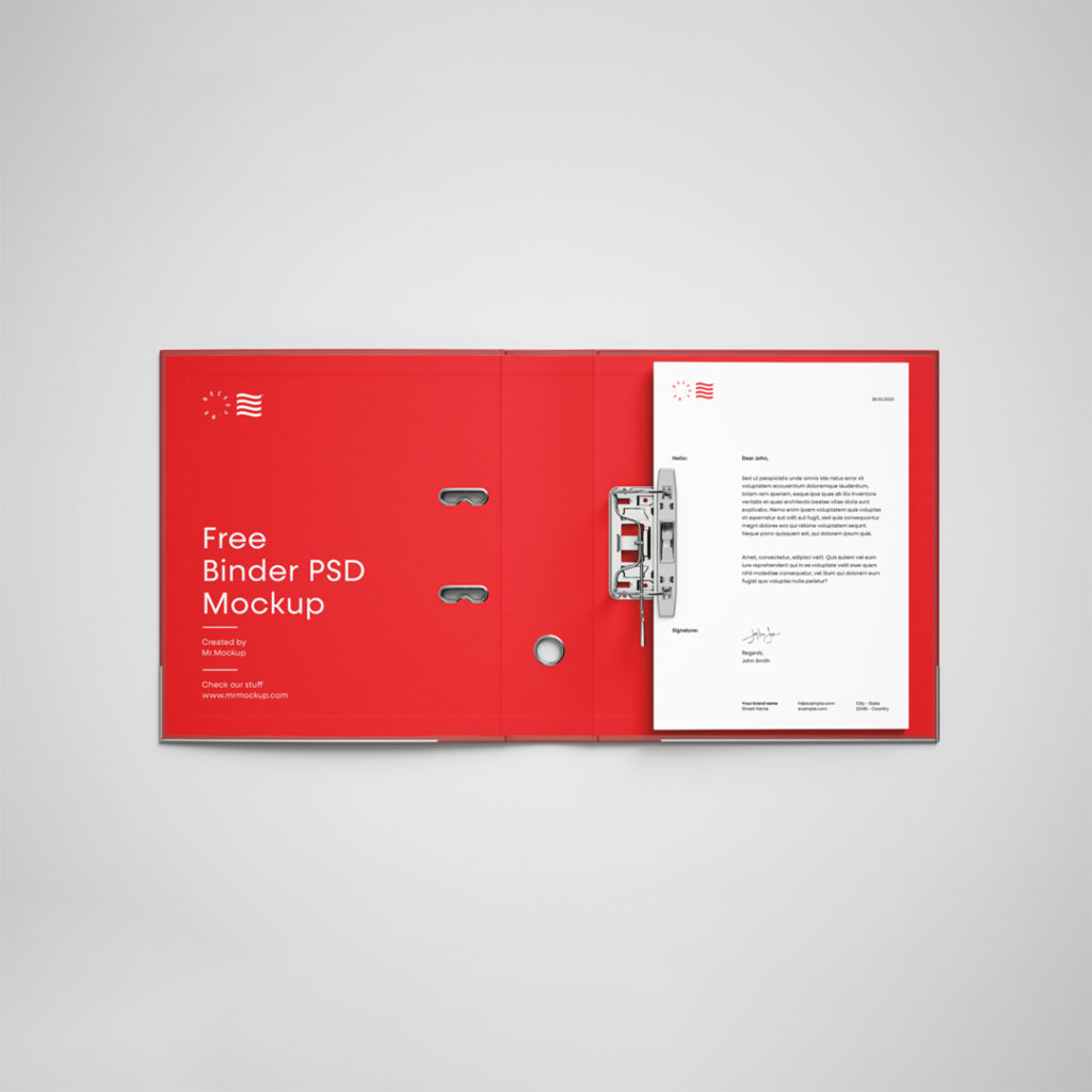 Open Binder Mockup