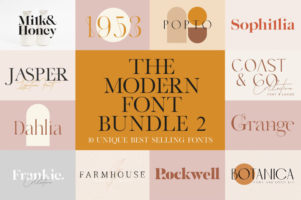 the modern font bundle vol 2