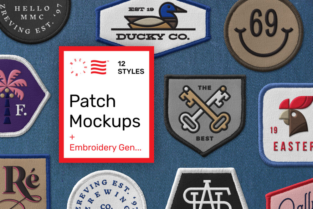 Embroidered Patch Mockup Logo W 00
