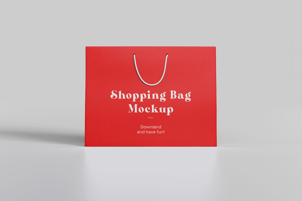 Front Shopping Bag Mockup