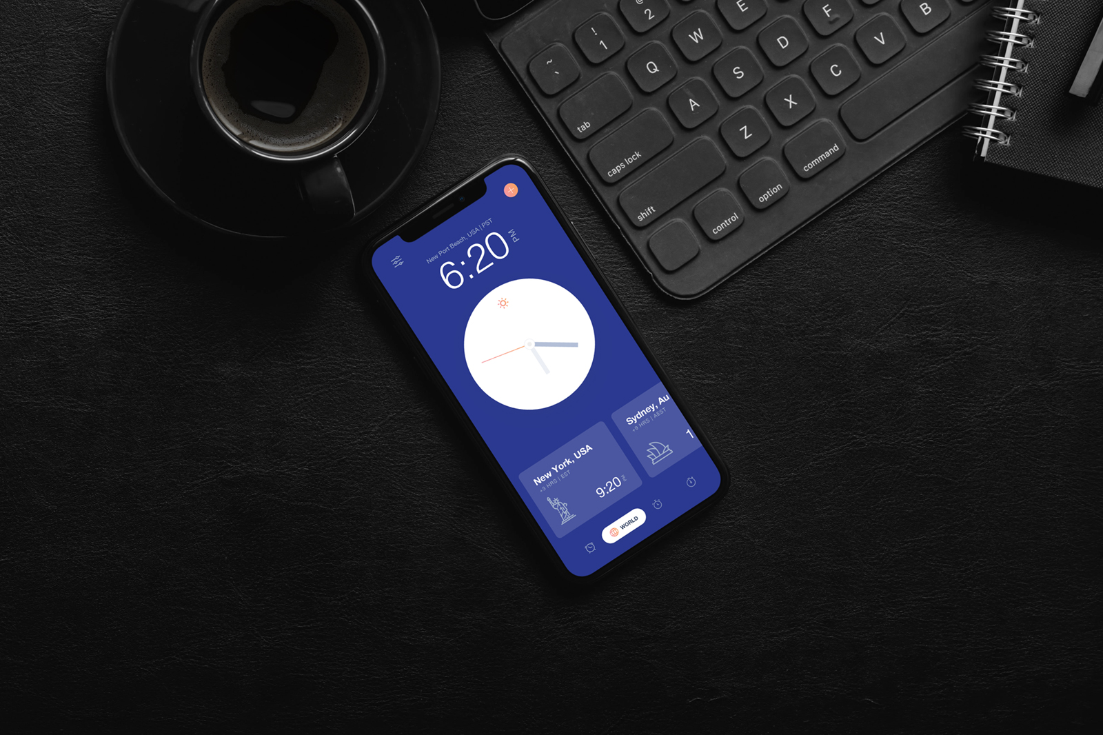 iPhone Mockup on Desk