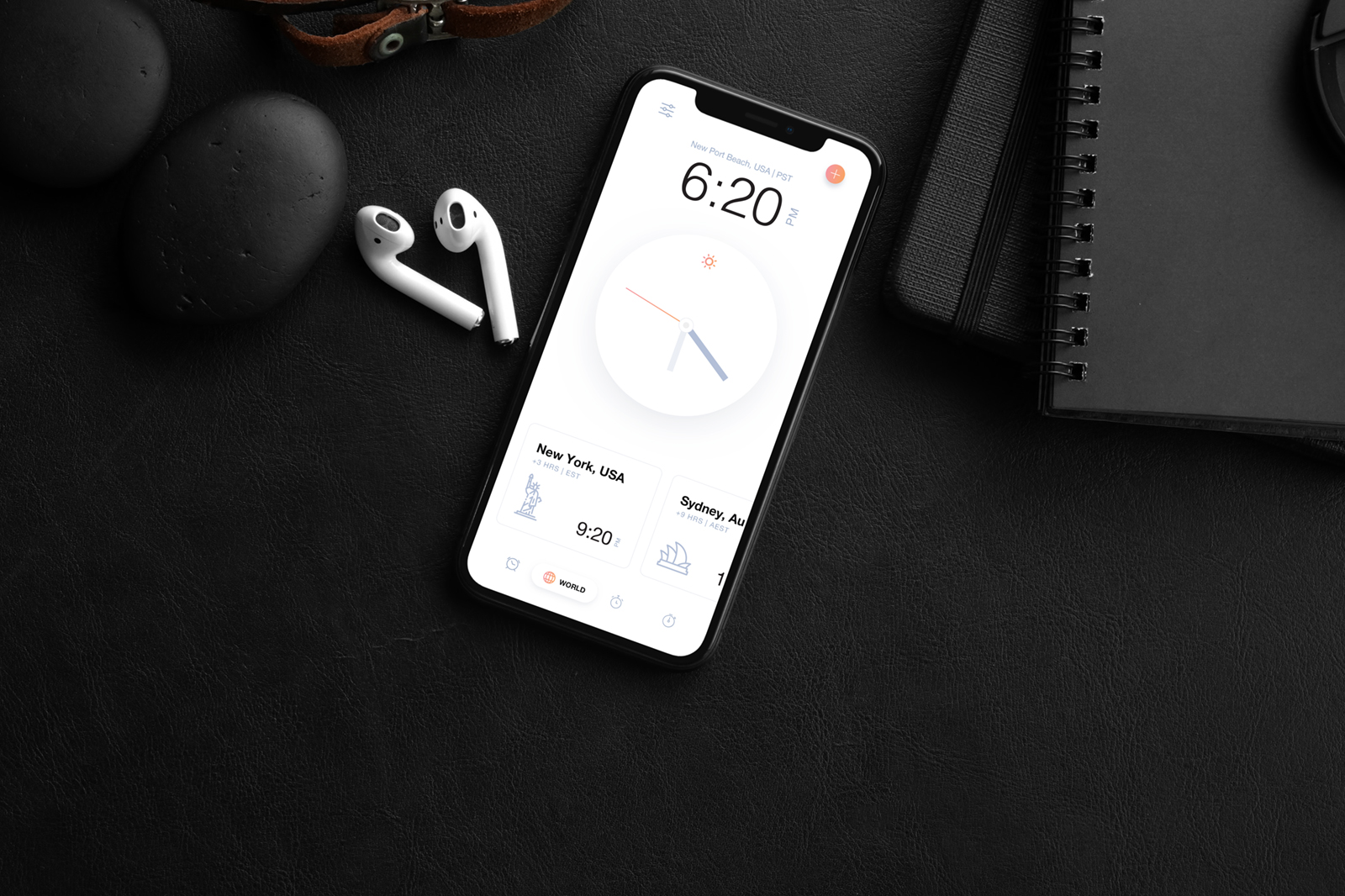 iPhone Mockup on Desk