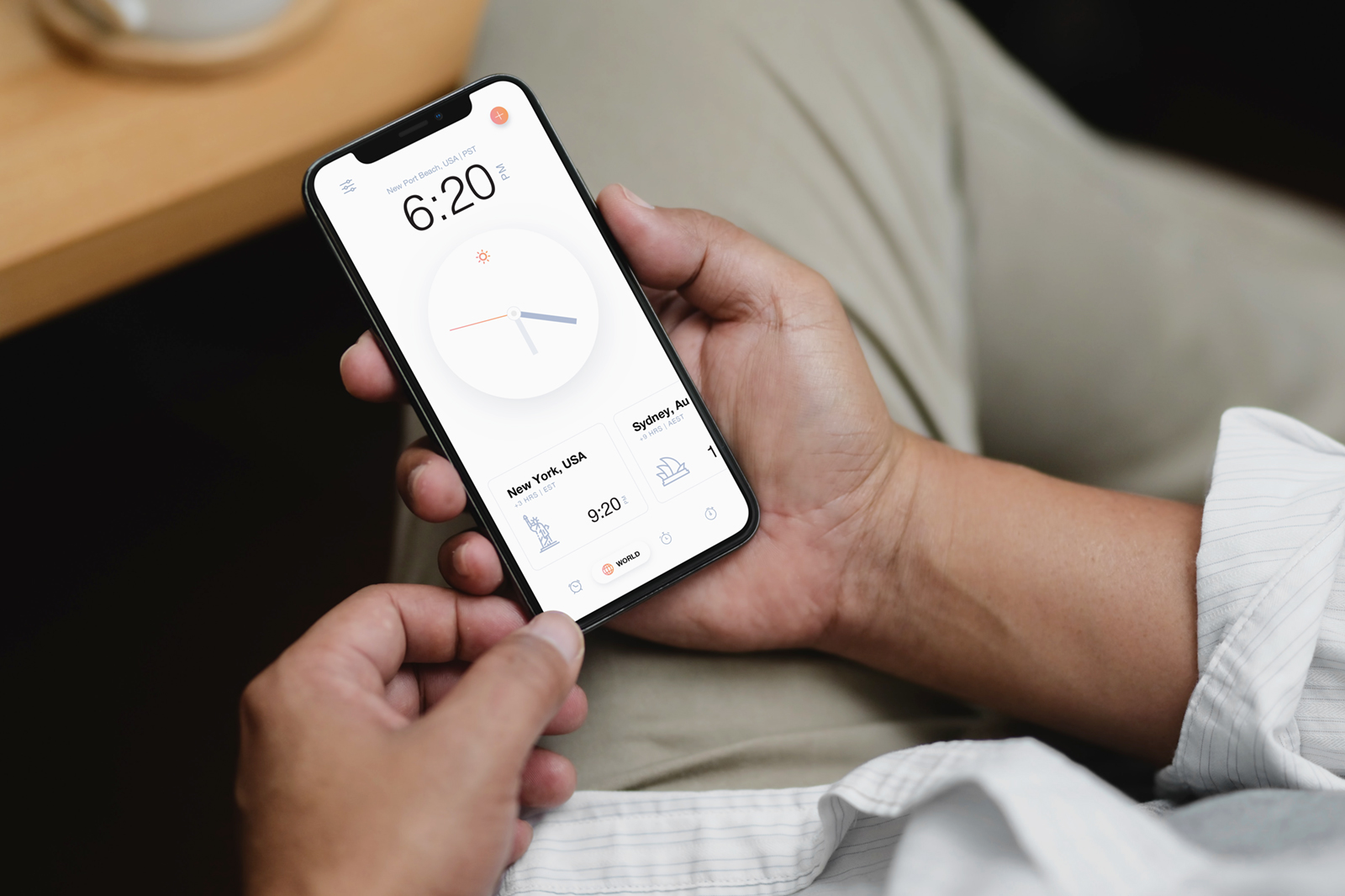 Hand Holding iPhone 11
