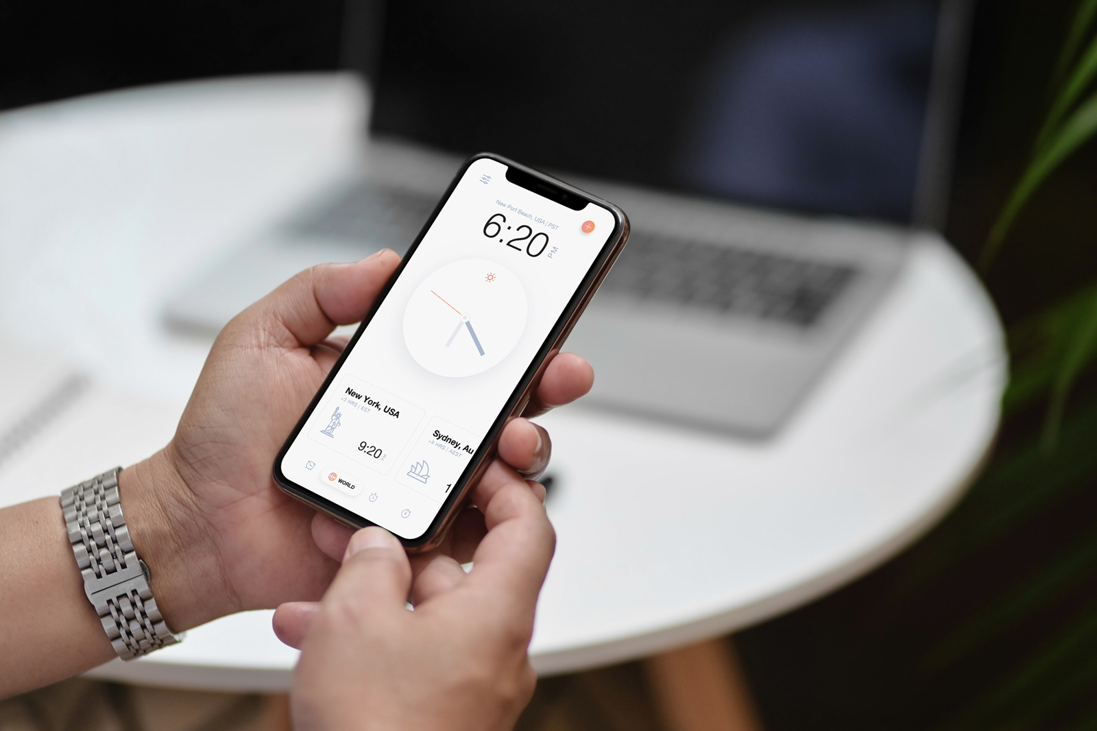 Hand Holding iPhone 11