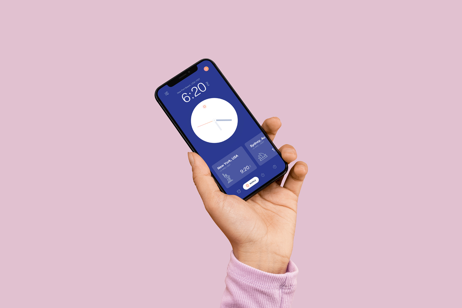 Hand Holding iPhone 11