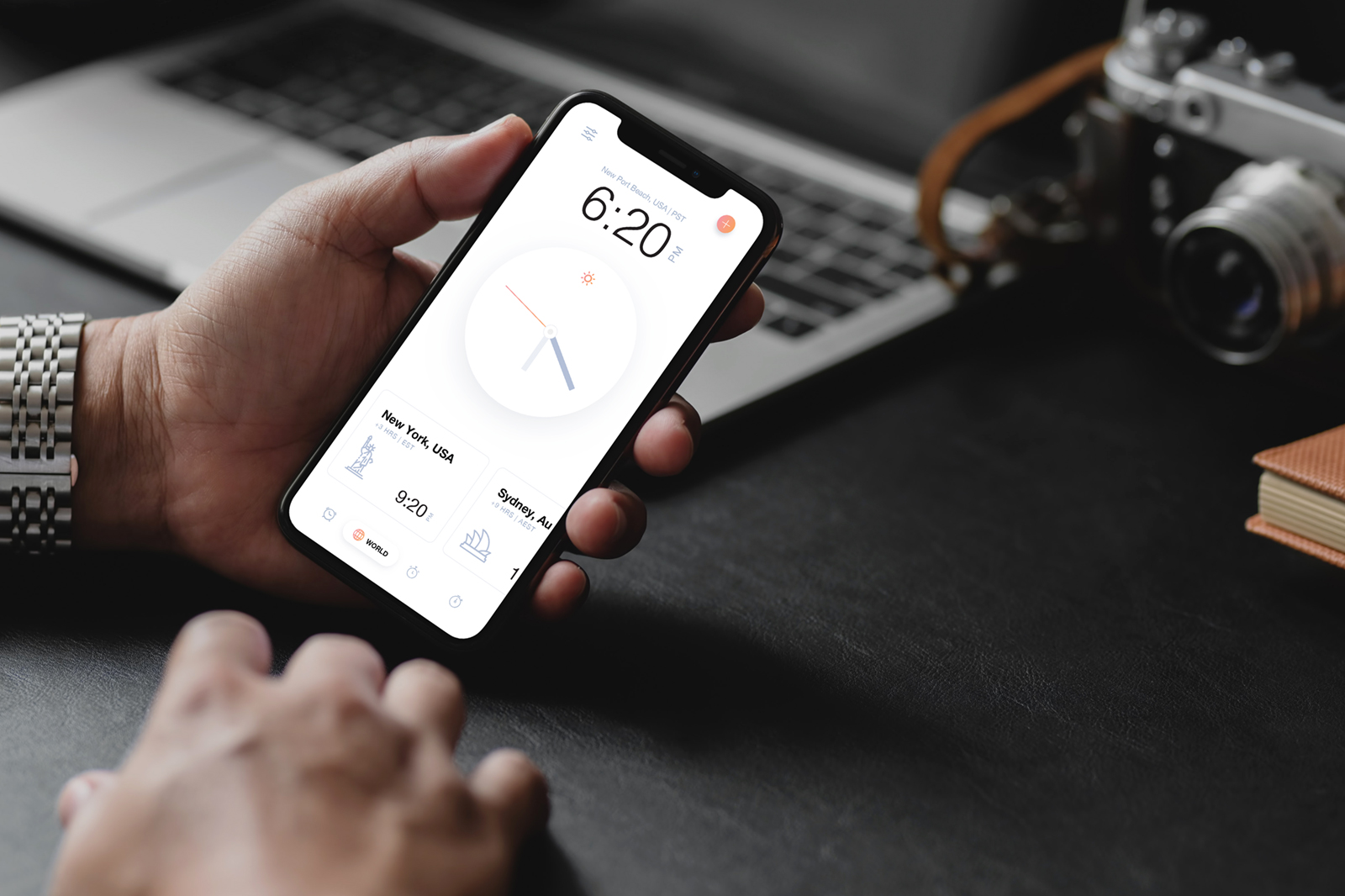 iPhone Mockup with Hands