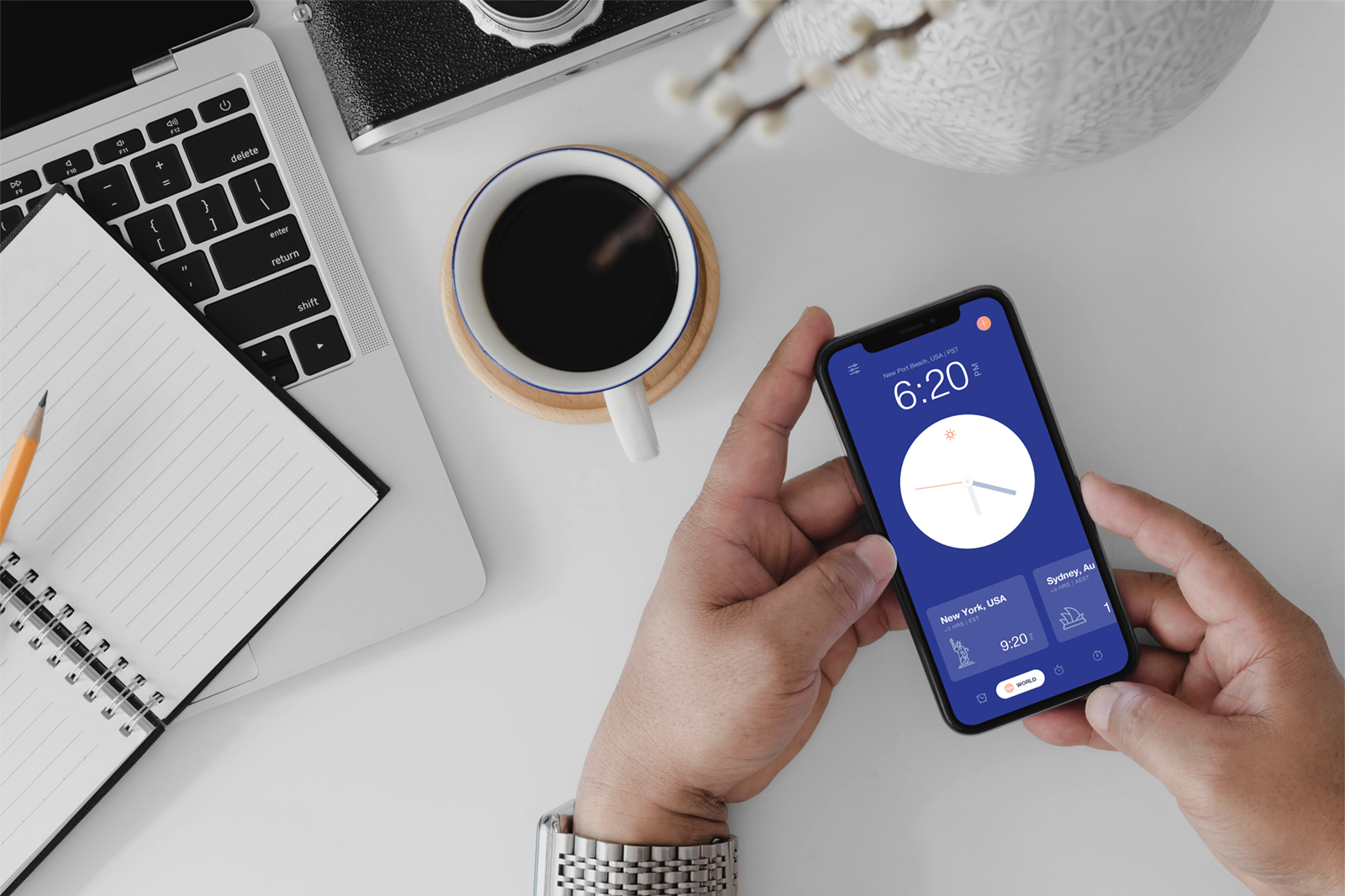 iPhone Mockup with Hands