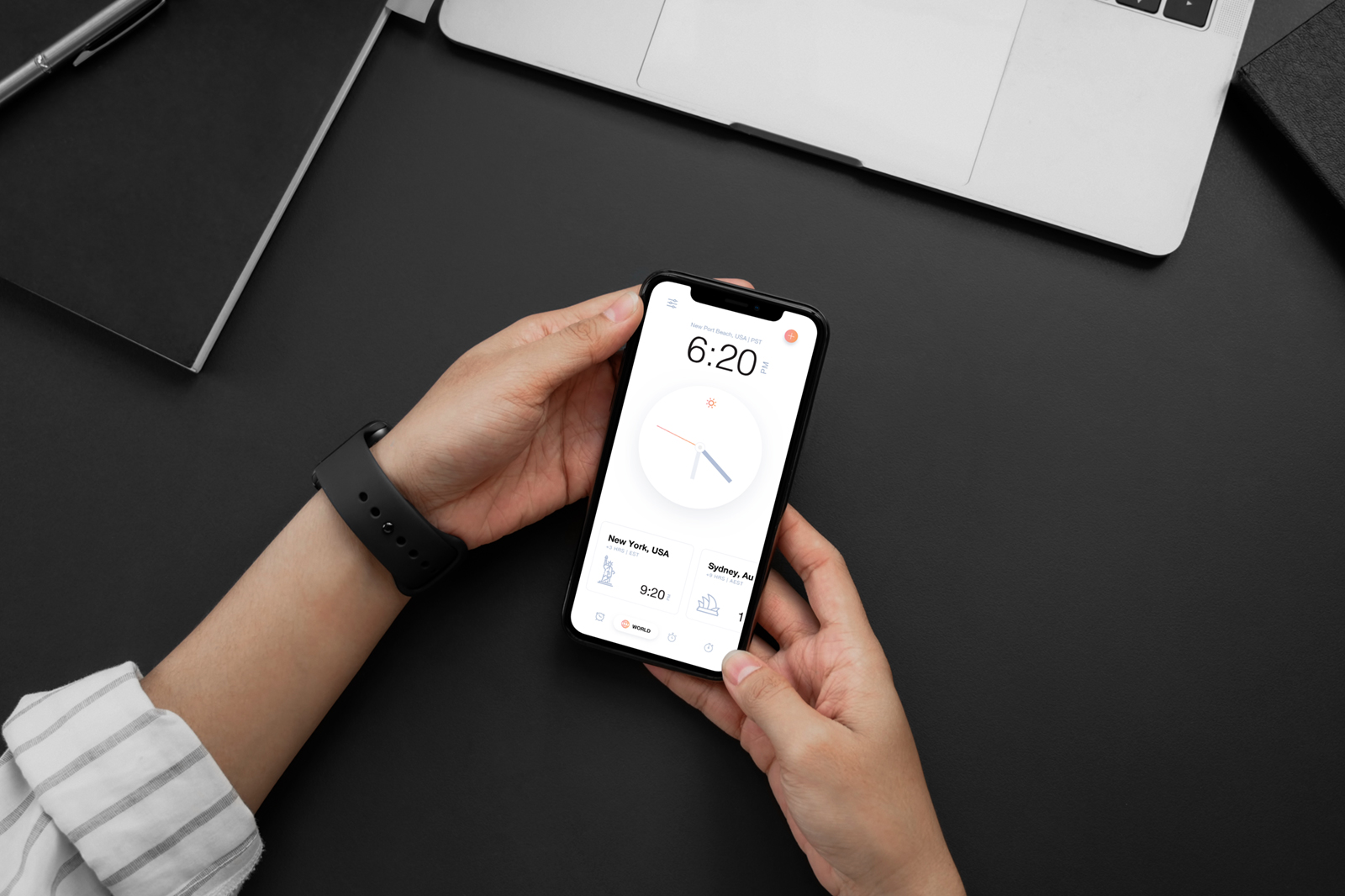 iPhone 11 with Hand