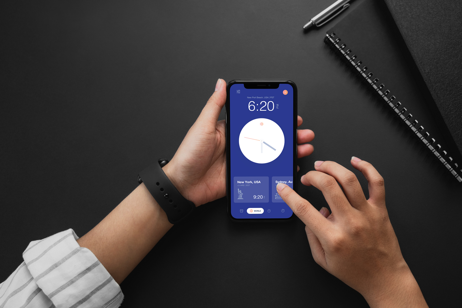 iPhone Mockup with Hands