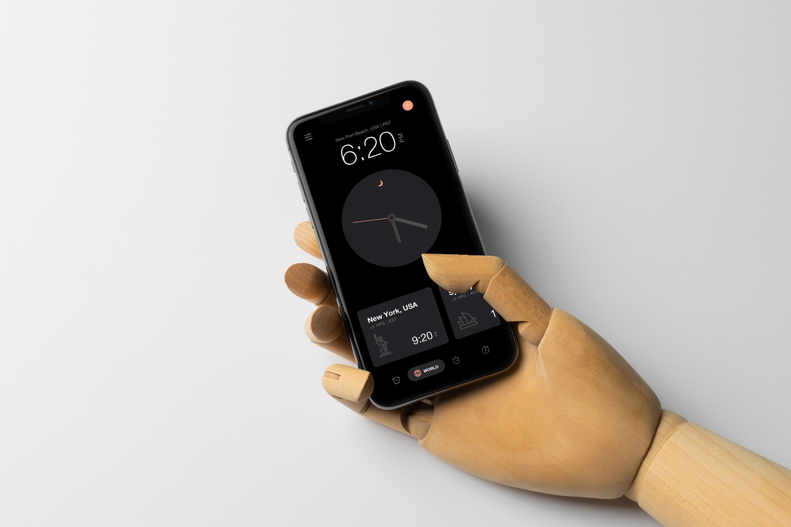 iPhone 11 with Hand