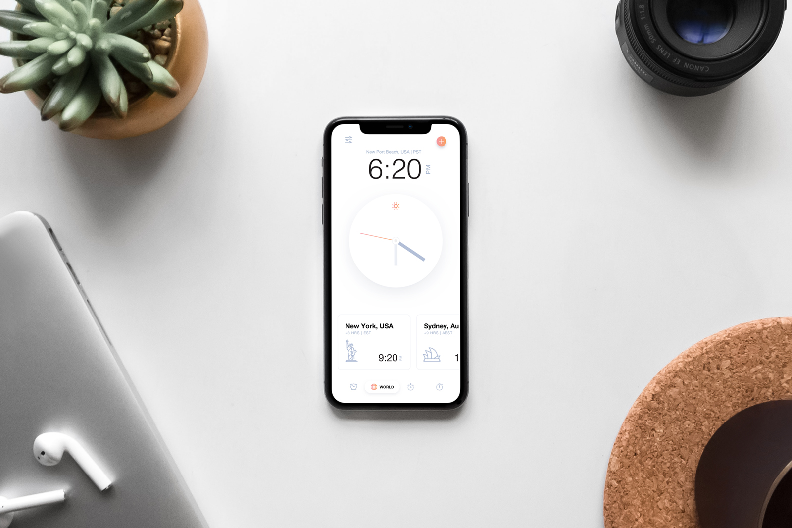 iPhone on Desk
