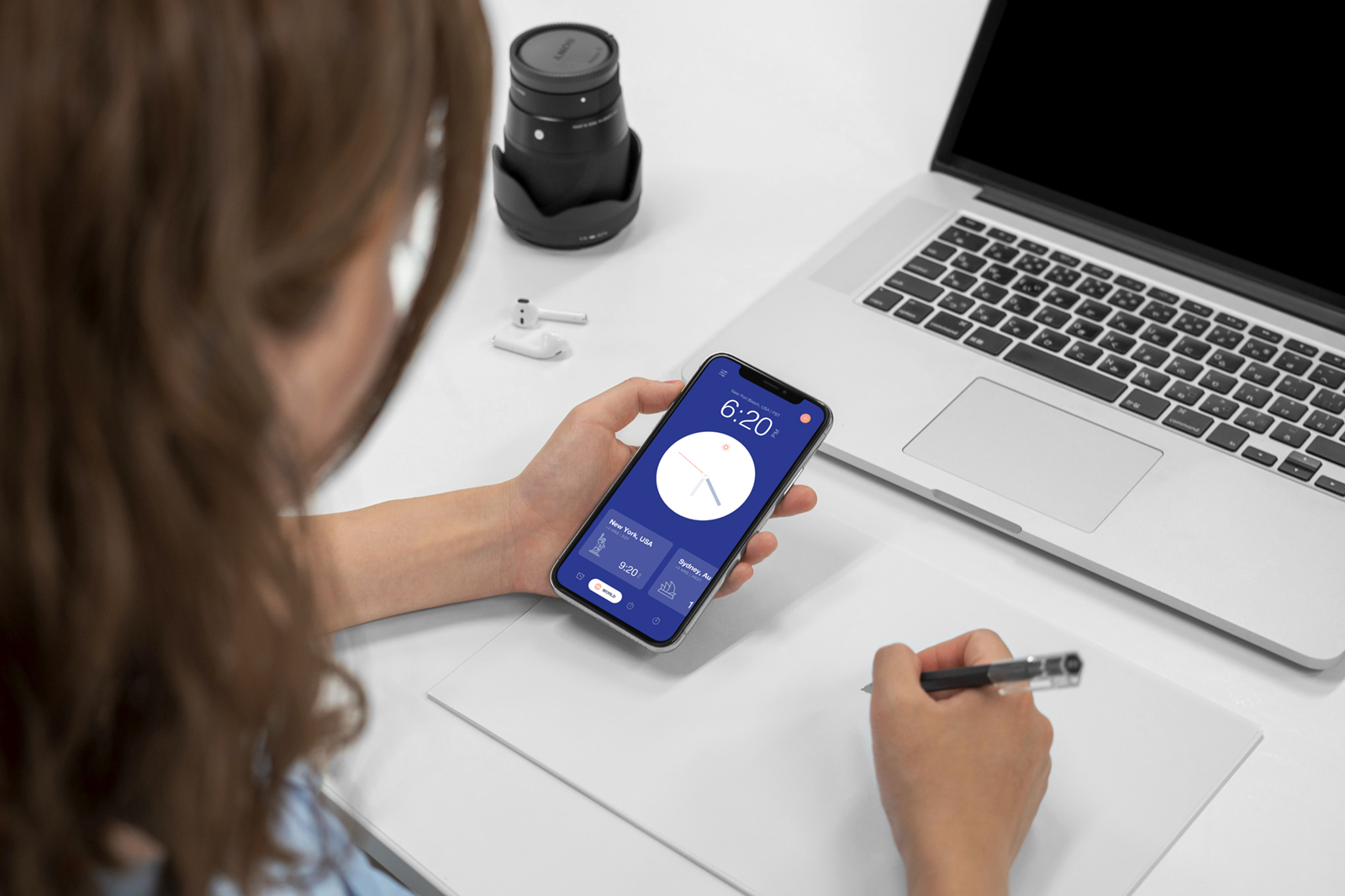iPhone Mockup with Hands