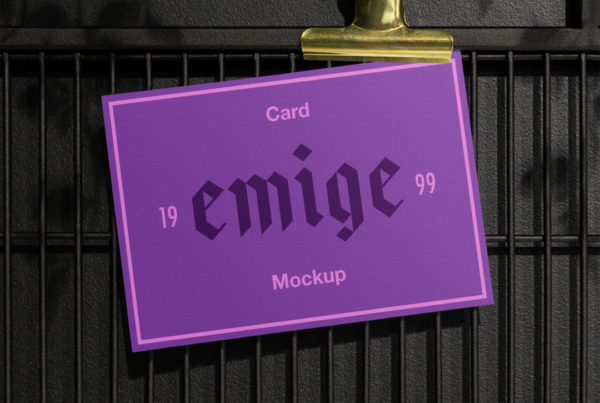Card PSD Mockup