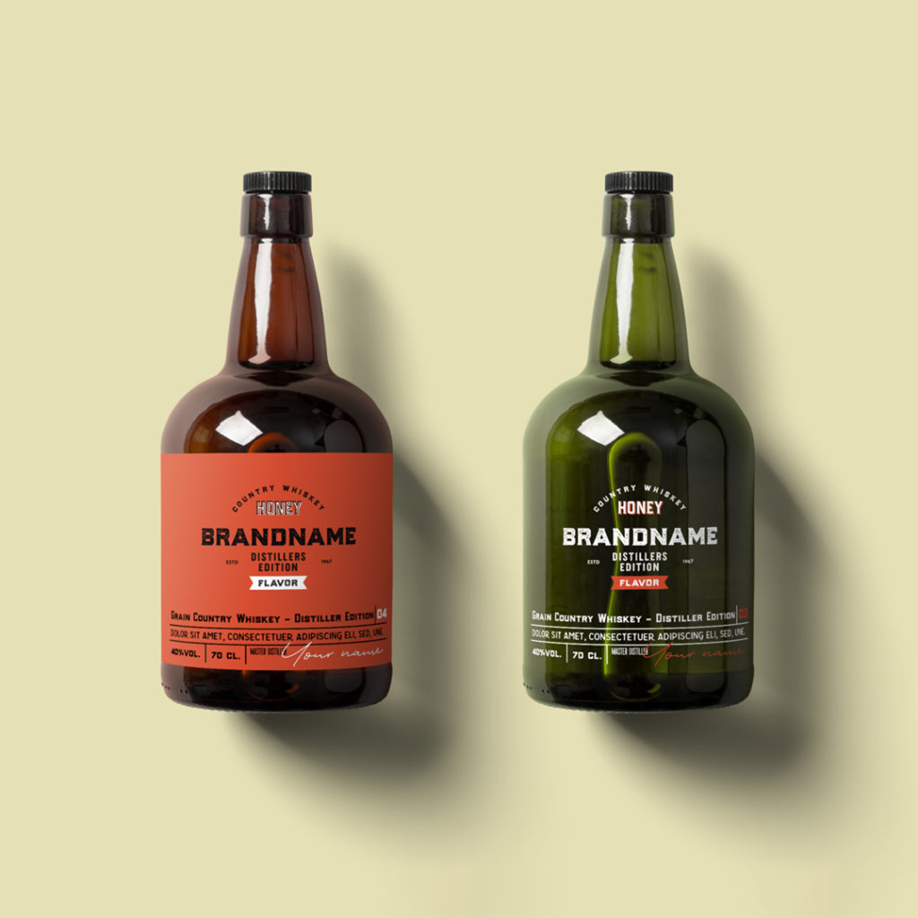 Rum Bottle Mockup