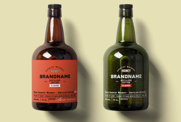 Rum Bottle Mockup