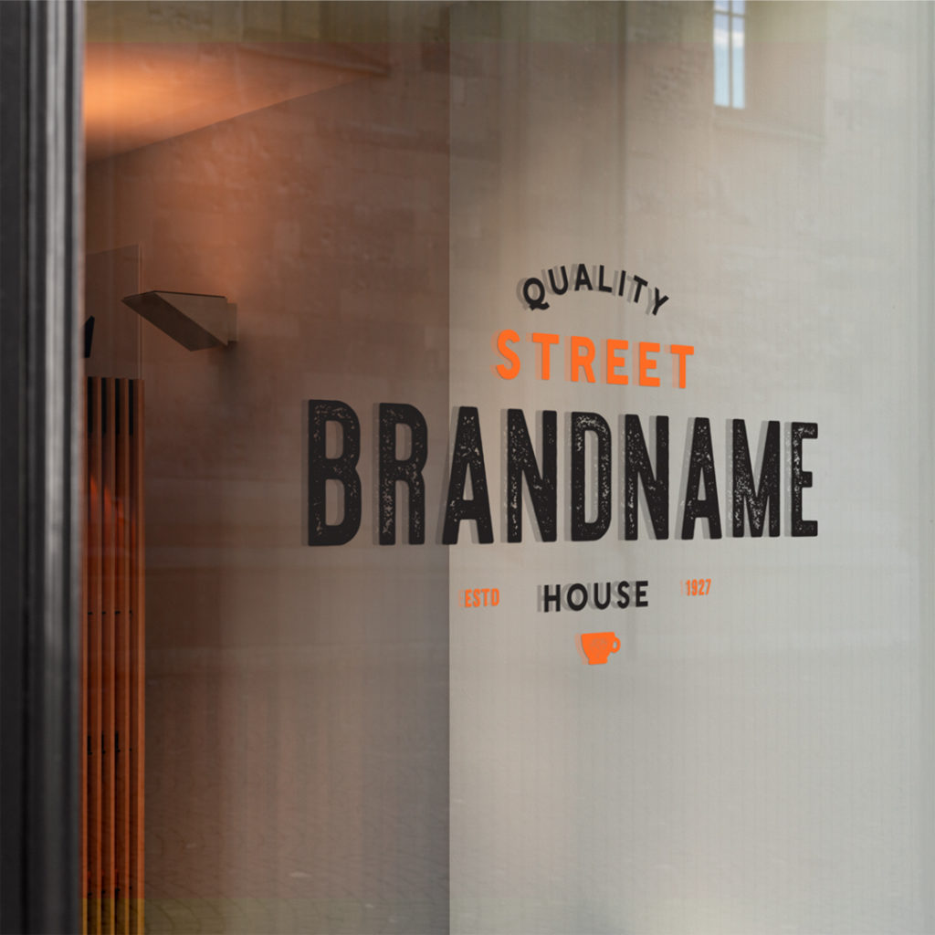 Window Sign Mockup