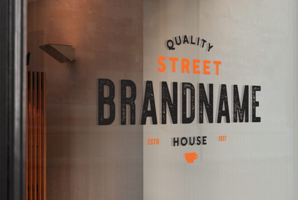 Window Sign Mockup