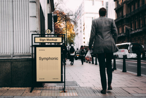 Stand Sign Mockup